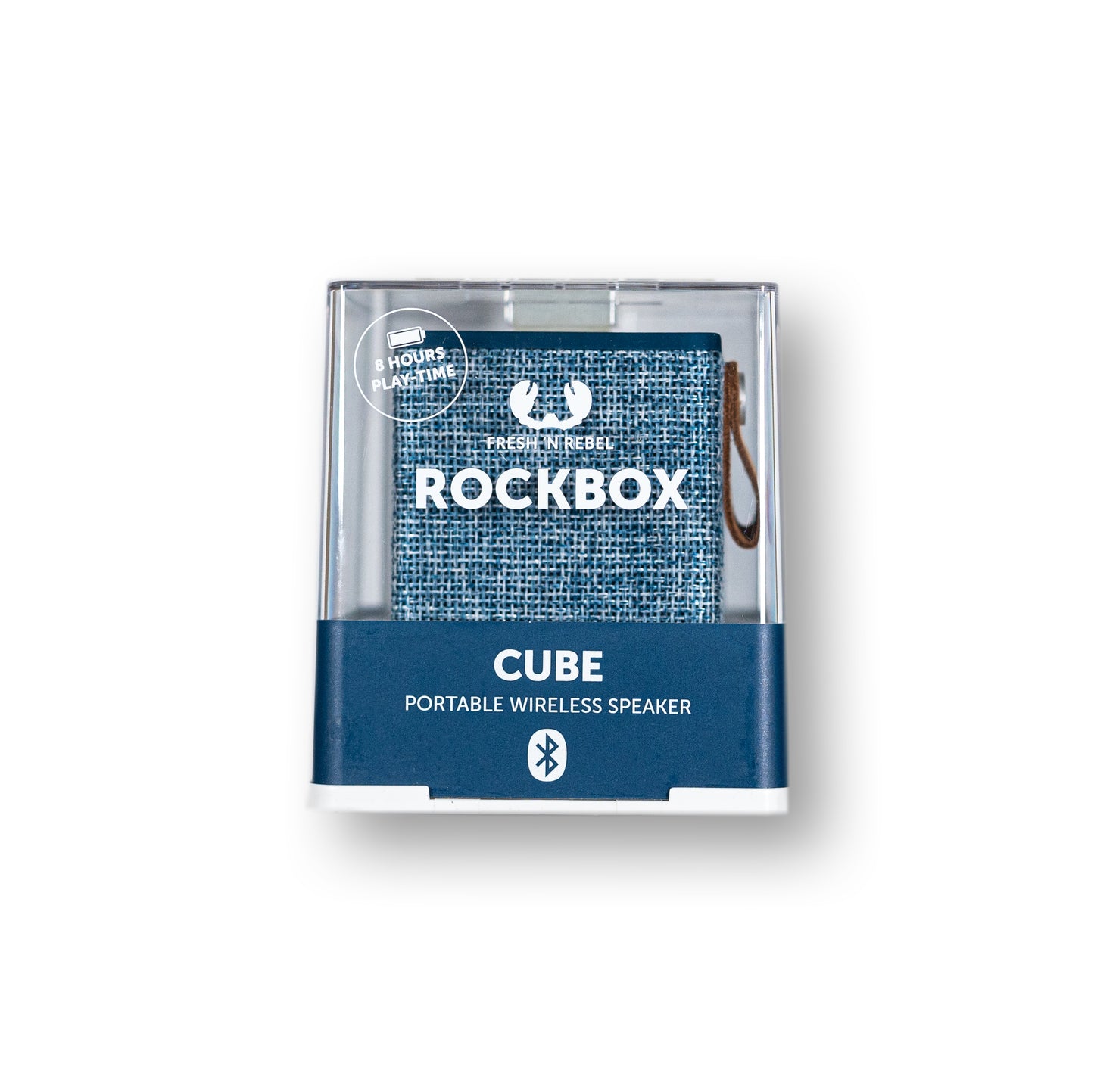 Fresh N Rebel Rockbox Cube Blau Vorderseite