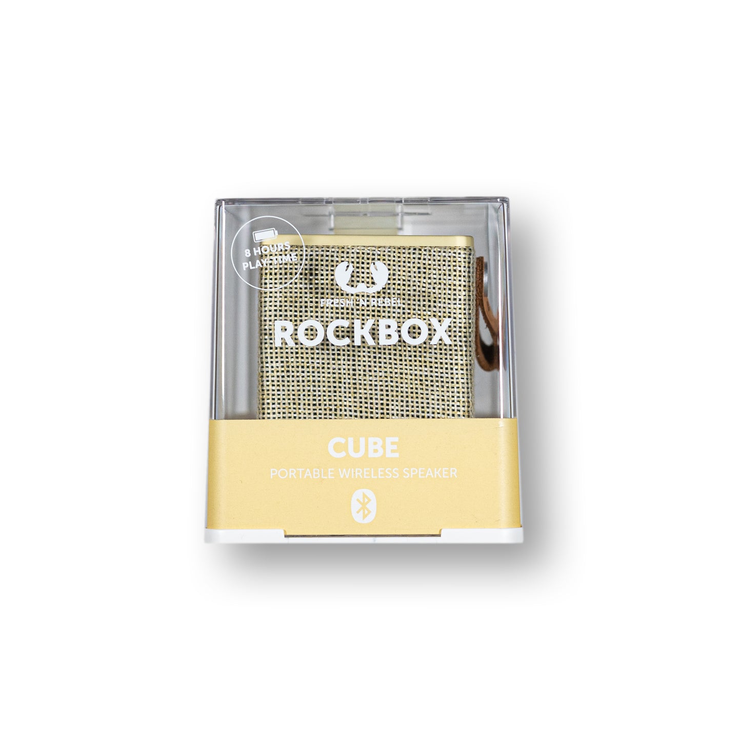 Fresh N Rebel Rockbox Cube Gelb Vorderseite