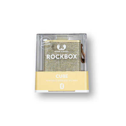 Fresh N Rebel Rockbox Cube Gelb Vorderseite