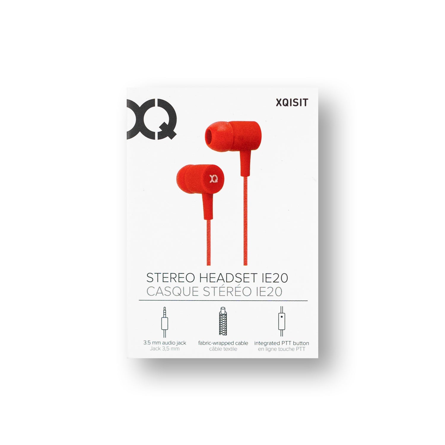 Xqisit Stereo Headset Rot Vorderseite