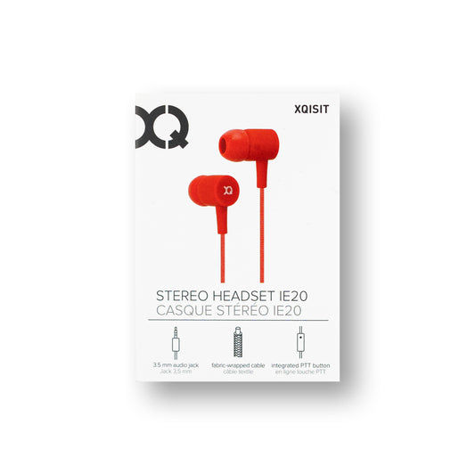 Xqisit Stereo Headset Rot Vorderseite