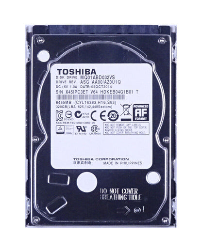 Toshiba Festplatte Vorderseite